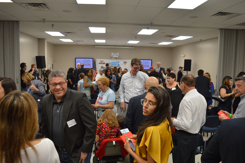 Residential Habilitation Association Members at the Hispanic Mayoral Debate in Tampa Florida