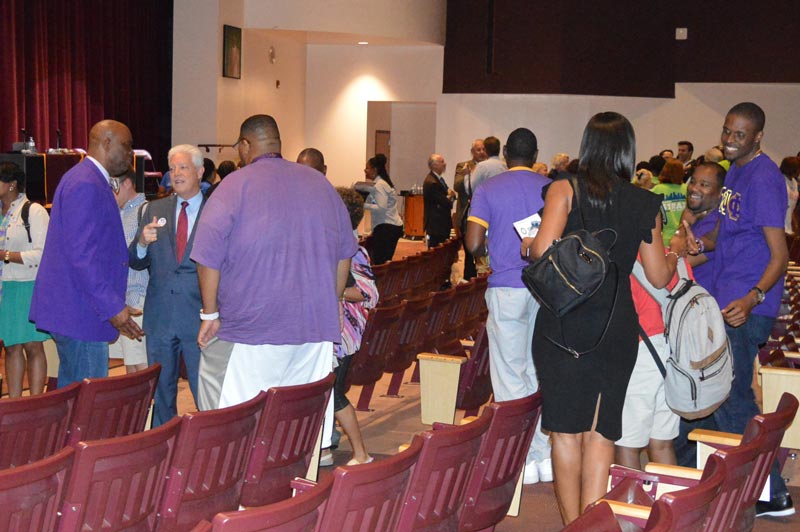 Residential Habilitation Association members at the NAACP Mayoral Debate in Tampa